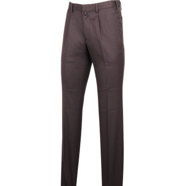 【stanley blacker new york】【秋冬】1タックスラックス/ブラウン/ウエストムーブ仕様/ストレッチ