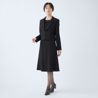 【BIEN BELLE】【年間】【ストレッチ】テーラーサテン使いアンサンブルレディースフォーマル
