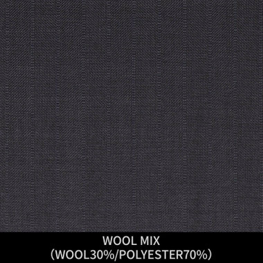 【パターンオーダー】【JOHN PEARSE comfort 6釦2掛ダブル】【秋冬】スーツ/WOOL MIX/グレー×ストライプ(WOOL30%/POLYESTER70%)