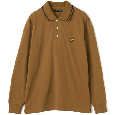 【WEB限定/OUTLET/汚れ・キズ等有】【LYLE&SCOTT】【長袖】ポロシャツ/ブラウン