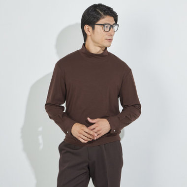 【KANSAIMAN Collection】【長袖】 ドレスカフニット/ブラウン