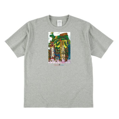 Malbon x CLUBHAUS コラボTシャツ 店舗限定カラー　グレー MINUS -【BOOTLEG TEE(MONOCHROMESHINE)(5 YEARS BLACK