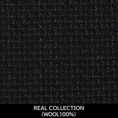 【パターンオーダー】【JOHN PEARSE comfort 6釦2掛ダブル】【秋冬】スーツ/REAL COLLECTION/ブラック×ドビー(WOOL100%)