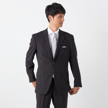 【発送在庫あり】【ベーシックシルエット】【年間】２釦シングルフォーマル 1タックパンツ /ウォッシャブル /ウエストアジャスター付 /※裾上げ済仕様