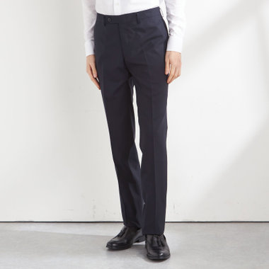 【JOHN PEARSE Black SELECT LINE】【年間】0タックパンツ/ネイビー×ソリッド/ULTRA TOUGH S/SHOWER CLEAN/※裾直し必要