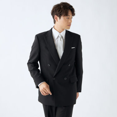 【WEB限定/OUTLET/汚れ・キズ等有】【Donato Vinci Italy】【濃染加工】【春夏】サマーフォーマル 4釦1掛けダブル1タックパンツ/ウエストアジャスター仕様/防虫加工/ナノ撥水加工/※裾上げ必要