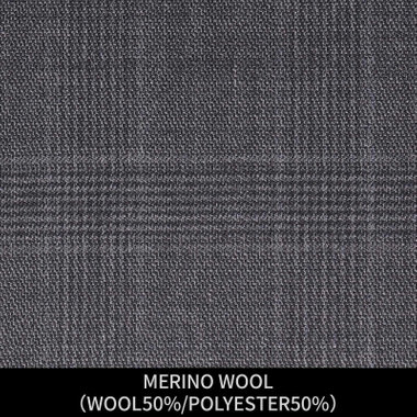 【パターンオーダー】【JOHN PEARSE SELECTLINE 2釦】【秋冬】スーツ/MERINO WOOL/グレー×チェック(WOOL50%/POLYESTER50%)