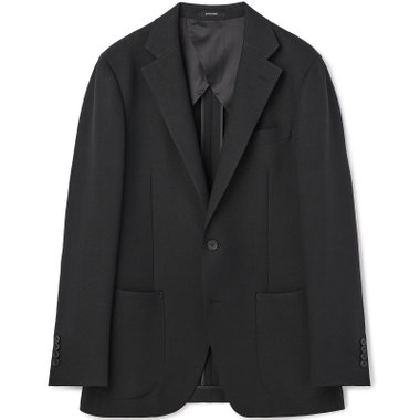 【JOHN PEARSE comfort navy】【秋冬】TUMUGITO 2釦シングルジャケット セットアップ対応/ ブラック/ ULTRA MOVE/ウォッシャブル