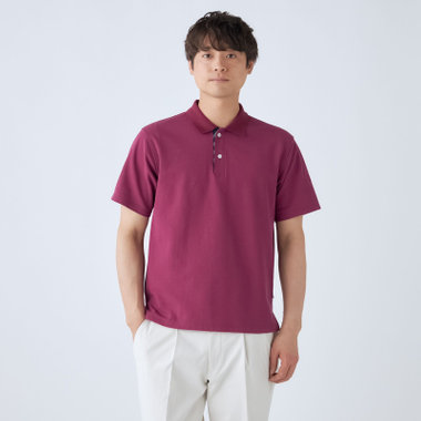 【WEB限定/OUTLET/汚れ・キズ等有】【stanley blacker new york】【半袖】ポロシャツ/ワイン