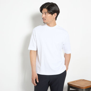【JOHN PEARSE comfort navy】【半袖】ビズTシャツ/ホワイト