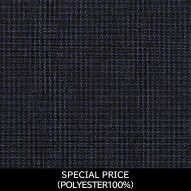 【パターンオーダー】【JOHN PEARSE WHITE 3釦】【春夏】スーツ/SPECIAL PRICE/ネイビー＆ブラック×ハウンドトゥース(POLYESTER100%)