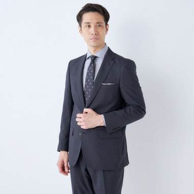 【KANSAIMAN collection】【春夏】2釦シングルスーツ ショートタック/ネイビー/ULTRA LIGHT SPEC・シャワークリーン