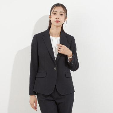 【Diana】【秋冬】ジャケット セットアップ対応 /ネイビー /ウォッシャブル＆ストレッチ /BISHU JAPAN