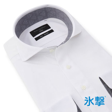 【FREEZETECH 氷撃：酷暑対策シャツ】【Donato Vinci Italy Uomo】【STYLISH】ホリゾンタルワイドカラーワイシャツ/ホワイト/襟袖裏別布/ULTRA MOVE/ノーアイロン・ストレッチ・高通気性