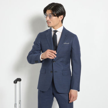 【Donato Vinci Italy CLASSICO】【春夏】2釦シングルスーツ 2タック/ネイビー/REAL NAVY COLLECTION/※裾上げ必要