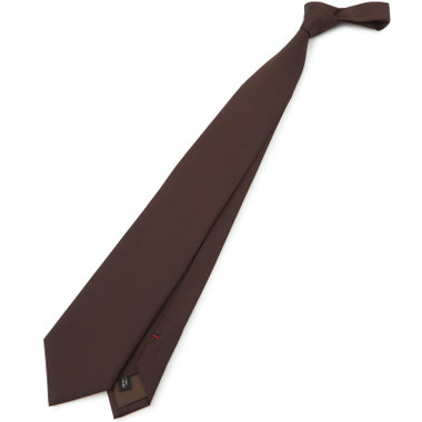 【名品】【Donato Vinci Italy】シルクソリッドネクタイ 8.5cm;幅/ブラウン/MADE IN JAPAN