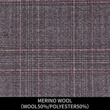 【パターンオーダー】【JOHN PEARSE WHITE 2釦】【春夏】スーツ/MERINO WOOL/ブラウン×チェック(WOOL50%/POLYESTER50%)