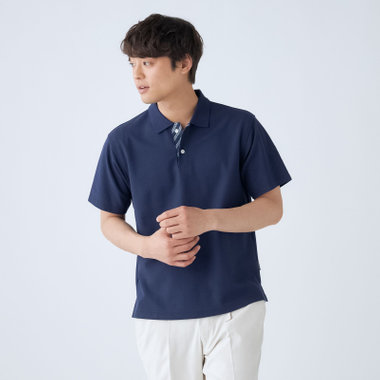 【stanley blacker new york】【半袖】ポロシャツ/ネイビー