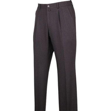 【stanley blacker】【秋冬】1タックスラックス/ブラウン×カルゼ/シャーリング仕様/ストレッチ