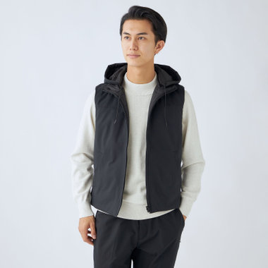 【ULTRA WORK SUIT/WORK LINE】【年間】リバーシブルベスト/ブラック