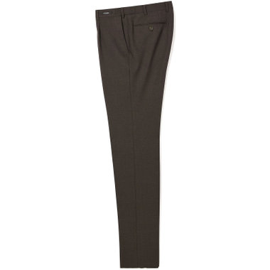 【JOHN PEARSE comfort navy】【秋冬】TUMUGITO 1タックパンツ セットアップ対応/ ブラウン/ ウエストムーブ/ULTRA MOVE/ ウォッシャブル ※裾直し必要