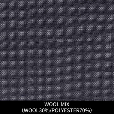 【パターンオーダー】【JOHN PEARSE WHITE 2釦】【秋冬】スーツ/WOOL MIX/グレー×ウィンドペン(WOOL30%/POLYESTER70%)