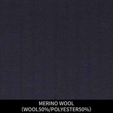 【パターンオーダー】【JOHN PEARSE WHITE 2釦】【秋冬】スーツ/MERINO WOOL/ネイビー×シャドーストライプ(WOOL50%/POLYESTER50%)