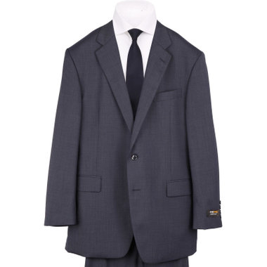 【JOHN PEARSE White】【春夏】2釦シングルスーツ 1タック/ネイビー/CORDURA