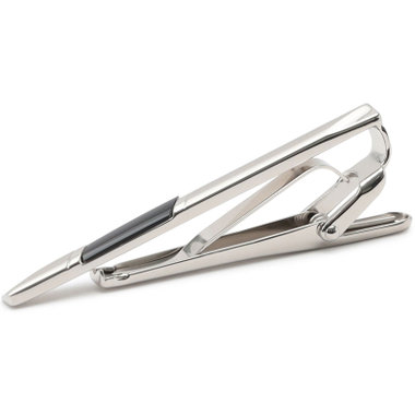 Donato Vinci Italy】ネクタイピン/シルバー×オニキス/55mm×4mm