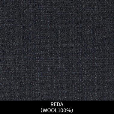 【パターンオーダー】【JOHN PEARSE WHITE 2釦】【秋冬】スーツ/REDA/ダークネイビー×チェック(WOOL100%)