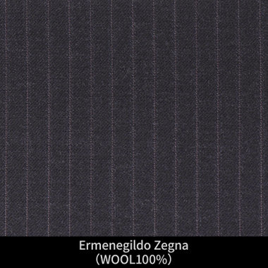 【パターンオーダー】【JOHN PEARSE WHITE 2釦】【秋冬】スーツ/Ermenegildo Zegna/グレー×ストライプ(WOOL100%)