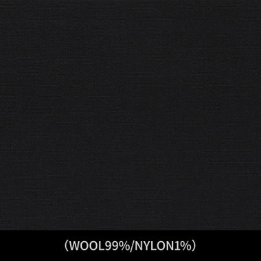 【パターンオーダー】【JOHN PEARSE WHITE 3釦】【年間】濃染フォーマル/ブラック/(WOOL99%/NYLON1%)