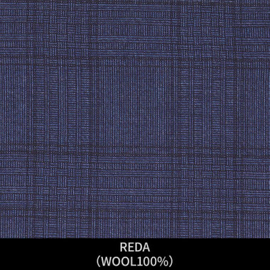 【パターンオーダー】【JOHN PEARSE WHITE 3釦】【春夏】スーツ/REDA/ネイビー×ネイビー×チェック(WOOL100%)