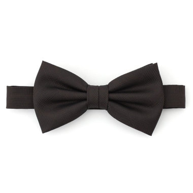  蝶ネクタイ/ダークブラウン×チェック