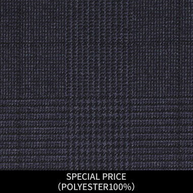 【パターンオーダー】【JOHN PEARSE WHITE 3釦】【秋冬】スーツ/SPECIAL PRICE/ネイビー×グレンチェック(POLYESTER100%)