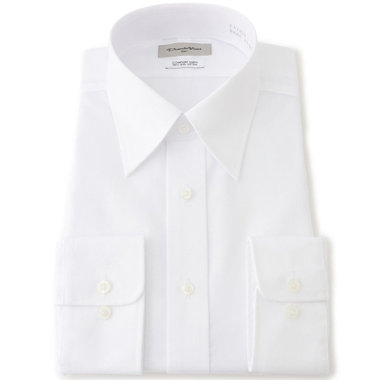 【Donato Vinci Italy】【形態安定】レギュラーカラードレスワイシャツ/ホワイト