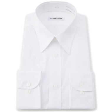 【形態安定】レギュラーカラーワイシャツ/ホワイト