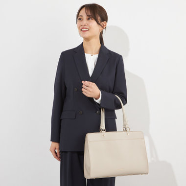 【NATURAL BEAUTY】【年間】4釦1掛けダブルジャケット/ネイビー