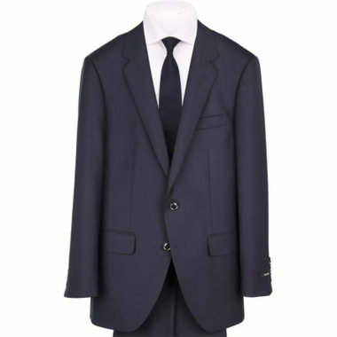 【WEB限定/OUTLET/汚れ・キズ等有】【JOHN PEARSE Black SELECT LINE】【年間】2釦シングルスーツ 0タック/ネイビー×ソリッド/ULTRA TOUGH S/SHOWER CLEAN