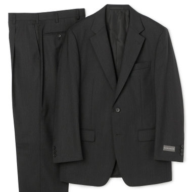 【Donato Vinci】【秋冬】2釦シングルスーツ ショートタック/グレー×ジョーゼットストライプ /REAL GRAY /NEW ZEALAND WOOL/※裾上げ必要