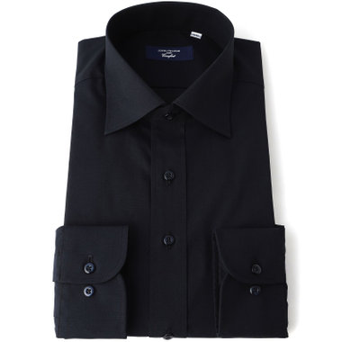 【JOHN PEARSE comfort navy】【STYLISH】【形態安定】ワイドカラーワイシャツ/ネイビー