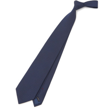 【Donato Vinci Italy】シルク小紋柄ネクタイ 8.5cm幅/ネイビー/MADE IN JAPAN