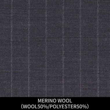 【パターンオーダー】【JOHN PEARSE WHITE 4釦1掛ダブル】【春夏】スーツ/MERINO WOOL/グレー×ストライプ(WOOL50%/POLYESTER50%)