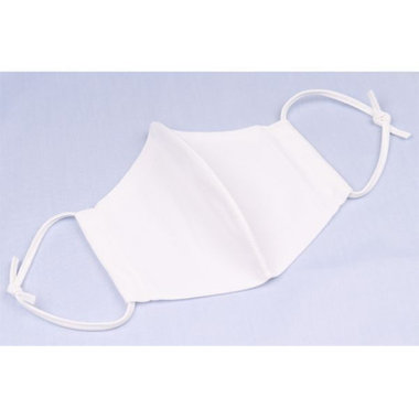 【発送在庫あり】【ホワイト】シャツ生地を使った繰り返し洗える立体マスク！※返品・交換不可