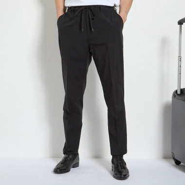 【ULTRA WORK SUIT】【春夏】セットアップパンツ/ブラック/ドローコード/裾上げ済み仕様