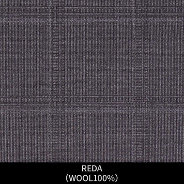 【パターンオーダー】【JOHN PEARSE WHITE 4釦1掛ダブル】【春夏】スーツ/REDA/グレー×チェック(WOOL100%)