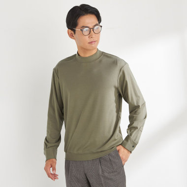 【KANSAIMAN Collection】【長袖】 ドレスカフニット/カーキ