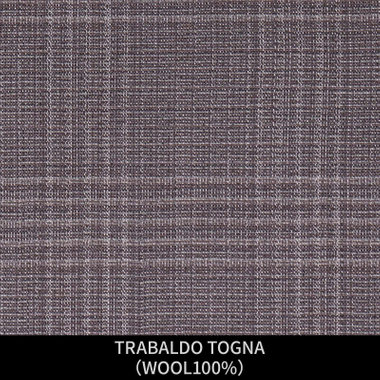 【パターンオーダー】【JOHN PEARSE WHITE 4釦1掛ダブル】【春夏】スーツ/TRABALDO TOGNA/ブラウン×チェック(WOOL100%)