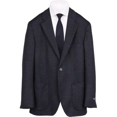 【stanley blacker】【秋冬】2釦シングルジャケット/ネイビー×チェック