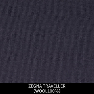 【パターンオーダー】【JOHN PEARSE WHITE 4釦1掛ダブル】【春夏】スーツ/ZEGNA TRAVELLER/ネイビー(WOOL100%)
